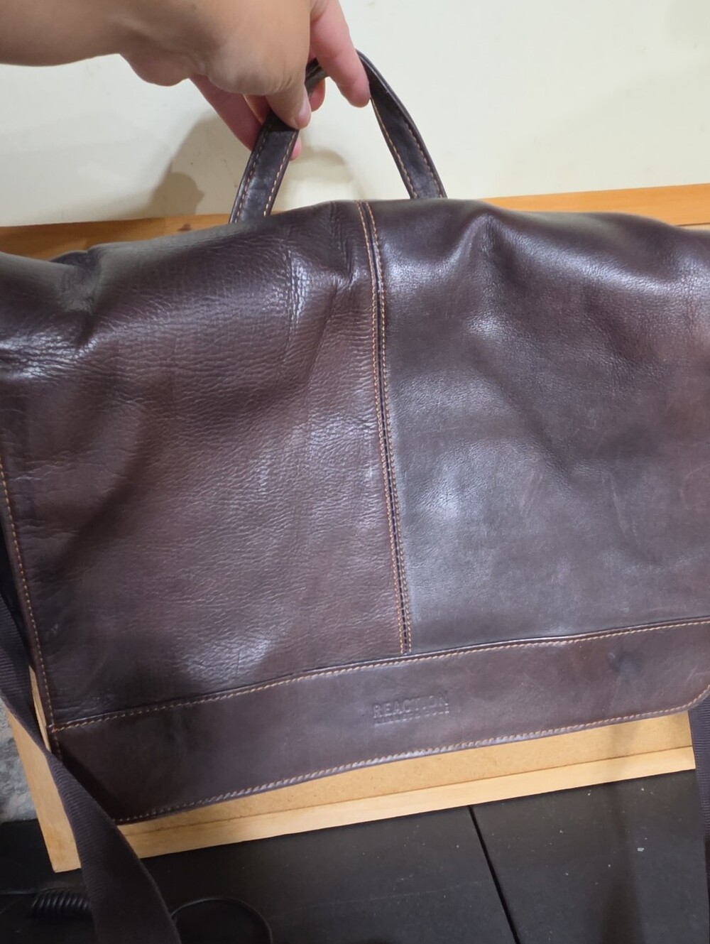 Genuine Leather Kenneth Cole Briefcase/Laptop Bag